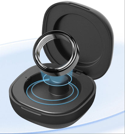 Dekefit Smart Ring Herren Damen, Smartringe Fitness Tracker Mit 100+ Sportmodi, Schlafmonitor, Herzfrequenz, Spo2, IP68 Wasserdicht, Gesundheitsring Für Android Ios, Size 12, Schwarz