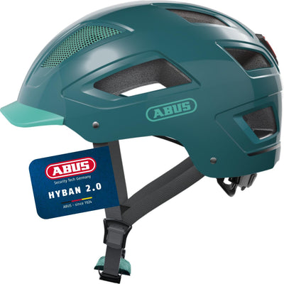 ABUS Stadthelm Hyban 2.0 - Fahrradhelm Mit Rücklicht, Abs-Hartschale, Guter Passform - Für Damen Und Herren
