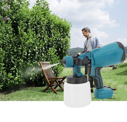 Weytoll Akku Farbsprühsystem, Kompatibel Für Makita Akku 18V, Akku Farbspritzpistole Mit 3 Spritzmuster, Akku Sprühpistole Mit 1000 ML Farbbehälter