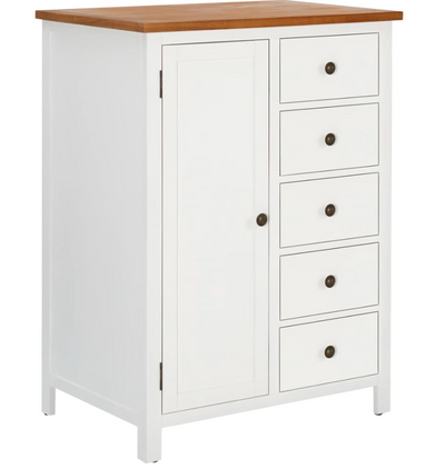 Klædeskab 76x52x105 cm massivt egetræ
