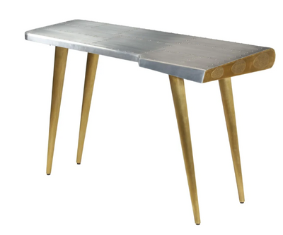 Aviator-skrivebord vintage flyverstil 120 x 60 x 76 cm