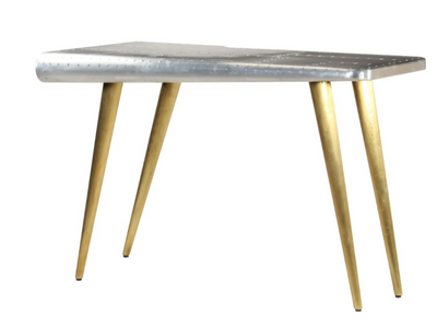 Aviator-skrivebord vintage flyverstil 120 x 60 x 76 cm