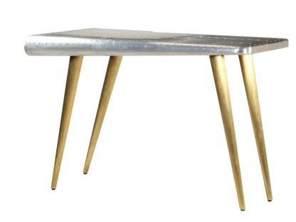 Aviator-skrivebord vintage flyverstil 120 x 60 x 76 cm