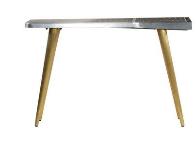 Aviator-skrivebord vintage flyverstil 120 x 60 x 76 cm