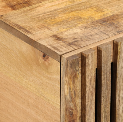 Sofabord 100x55x40 cm massivt ru mangotræ