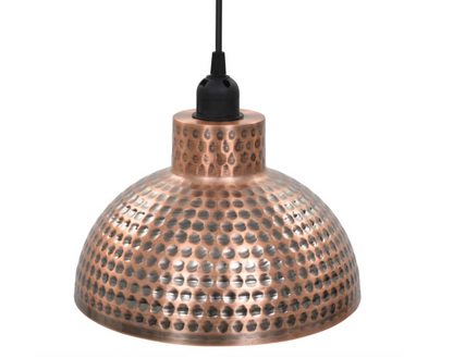 Loftlamper halvkugle 2 stk. kobberfarvet