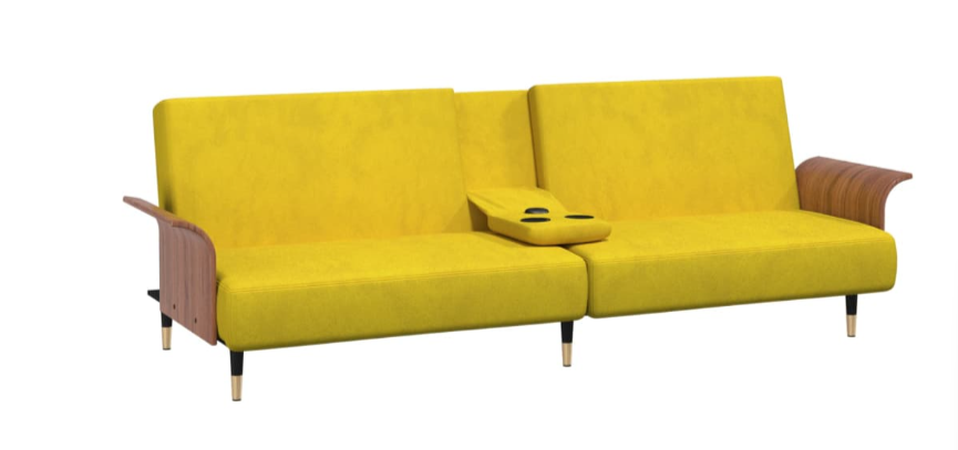 2 Pers. Sofa m. Kop holdere
