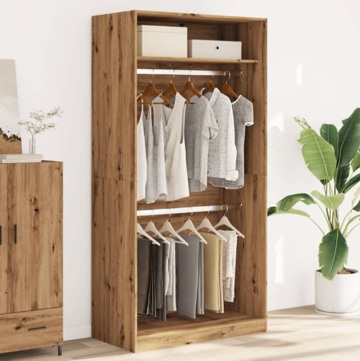 Artisian Oak gardarobe 100x50x200 cm