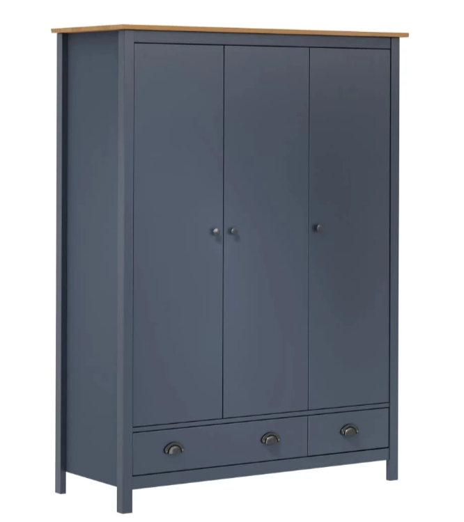 3-Dørs garderobe skab