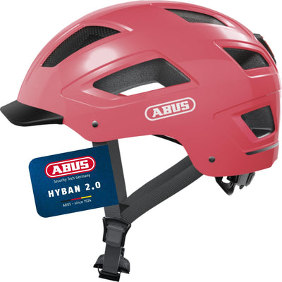 ABUS Stadthelm Hyban 2.0 - Fahrradhelm Mit Rücklicht, Abs-Hartschale, Guter Passform - Für Damen Und Herren