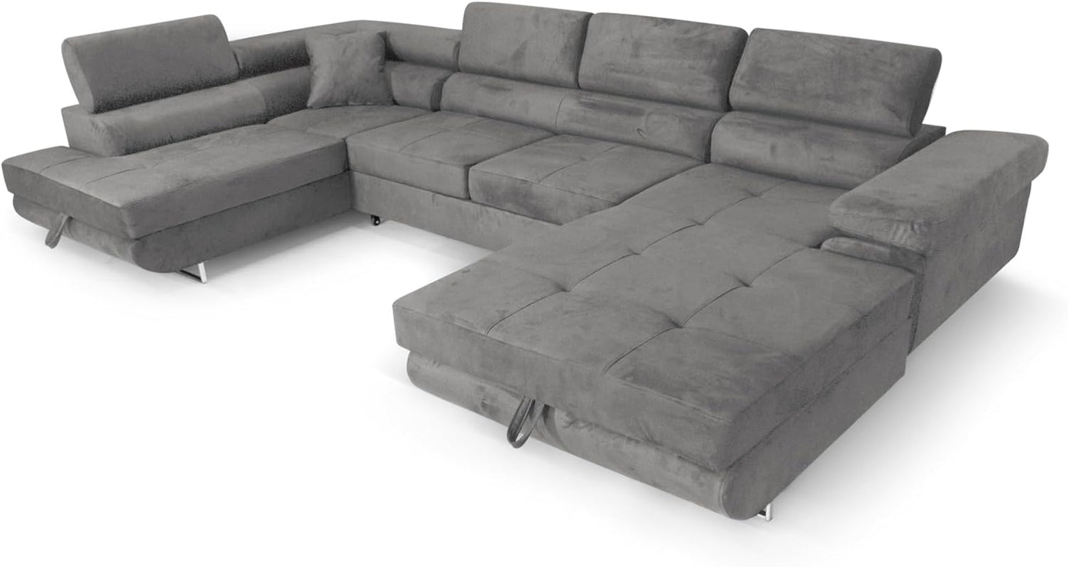 XXL-hjørnesofa med sovefunktion