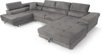XXL-hjørnesofa med sovefunktion