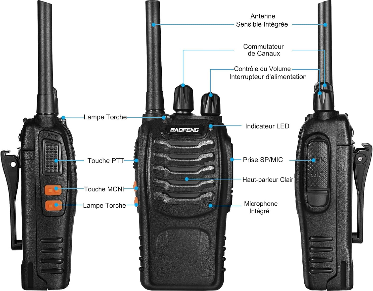 Walkie Talkies PMR446 2stk
