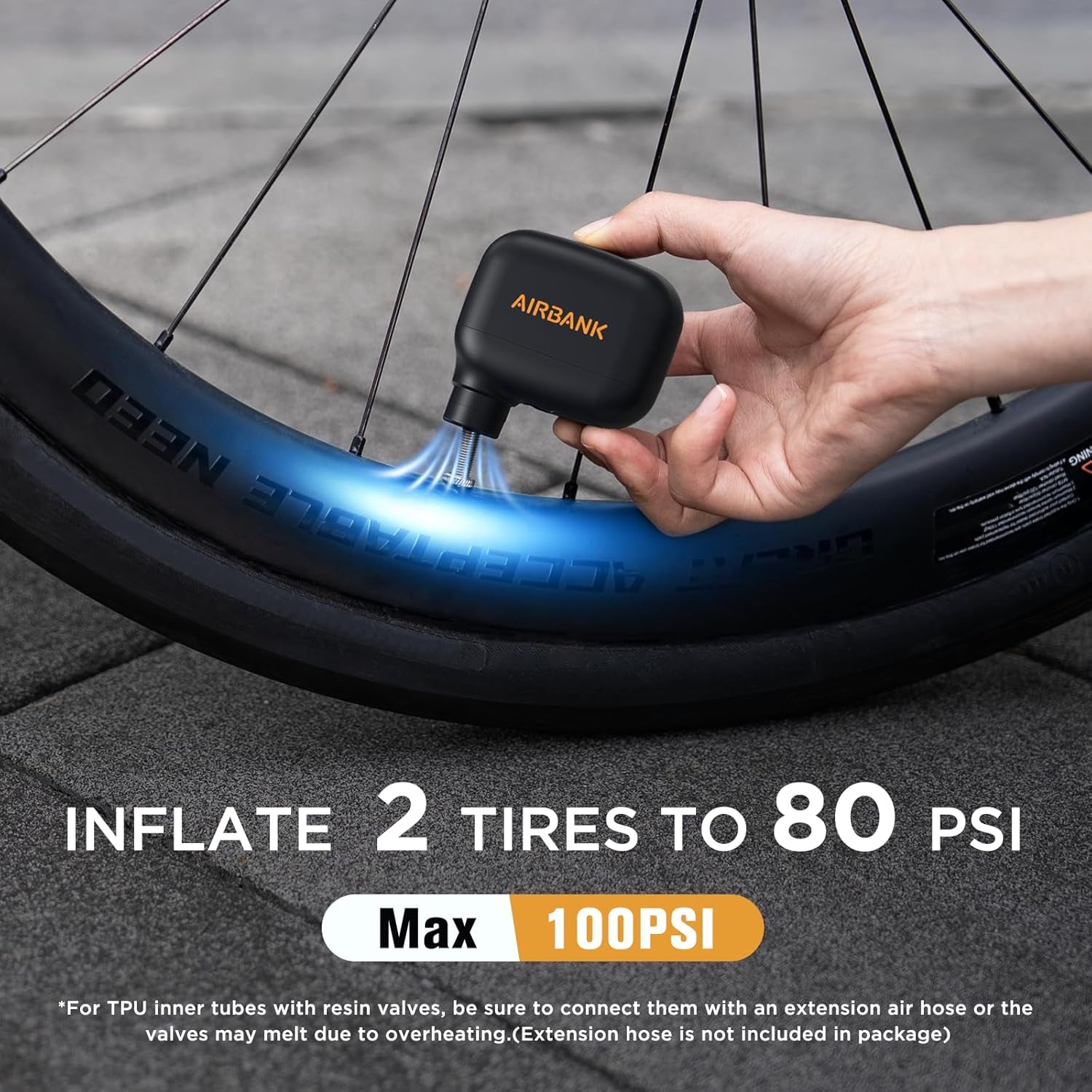 AIRBANK Mini-Cykel pumpe
