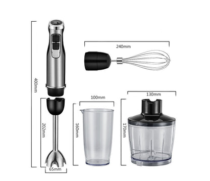 BioloMix BHB1200 – Kraftfuld 4-i-1 Stavblender