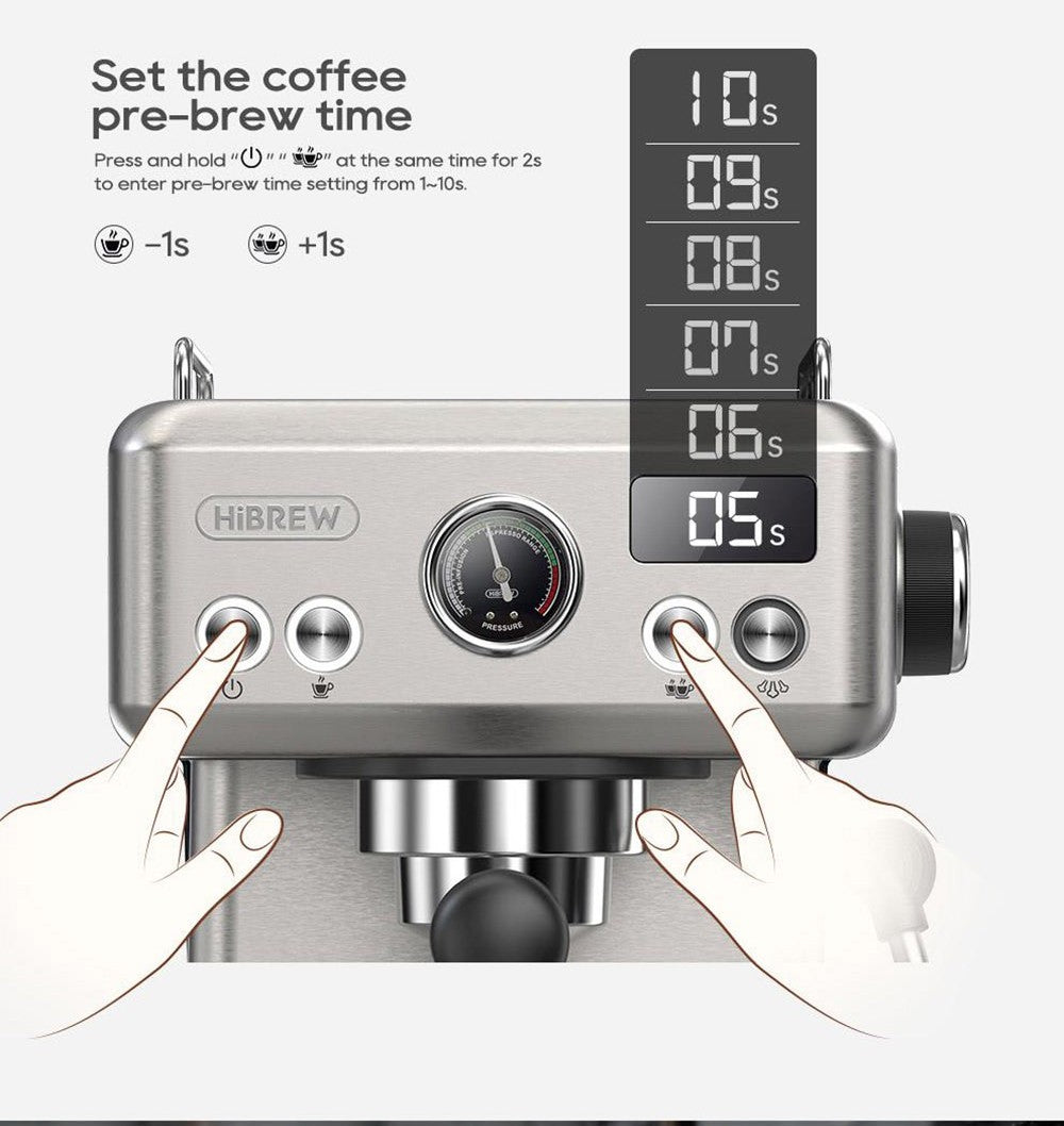 HiBREW H10A Semi-Automatisk Espressomaskine