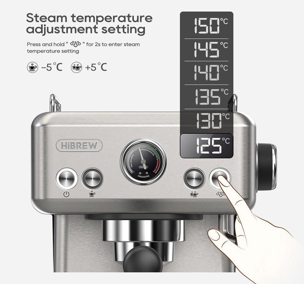 HiBREW H10A Semi-Automatisk Espressomaskine