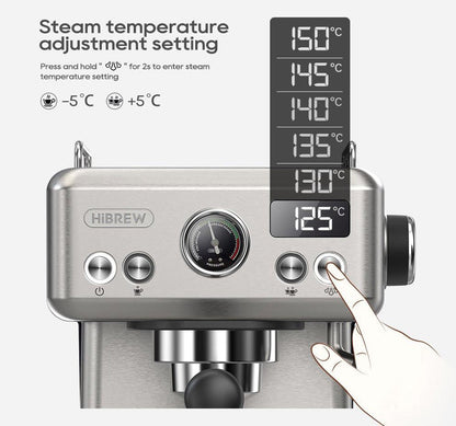 HiBREW H10A Semi-Automatisk Espressomaskine