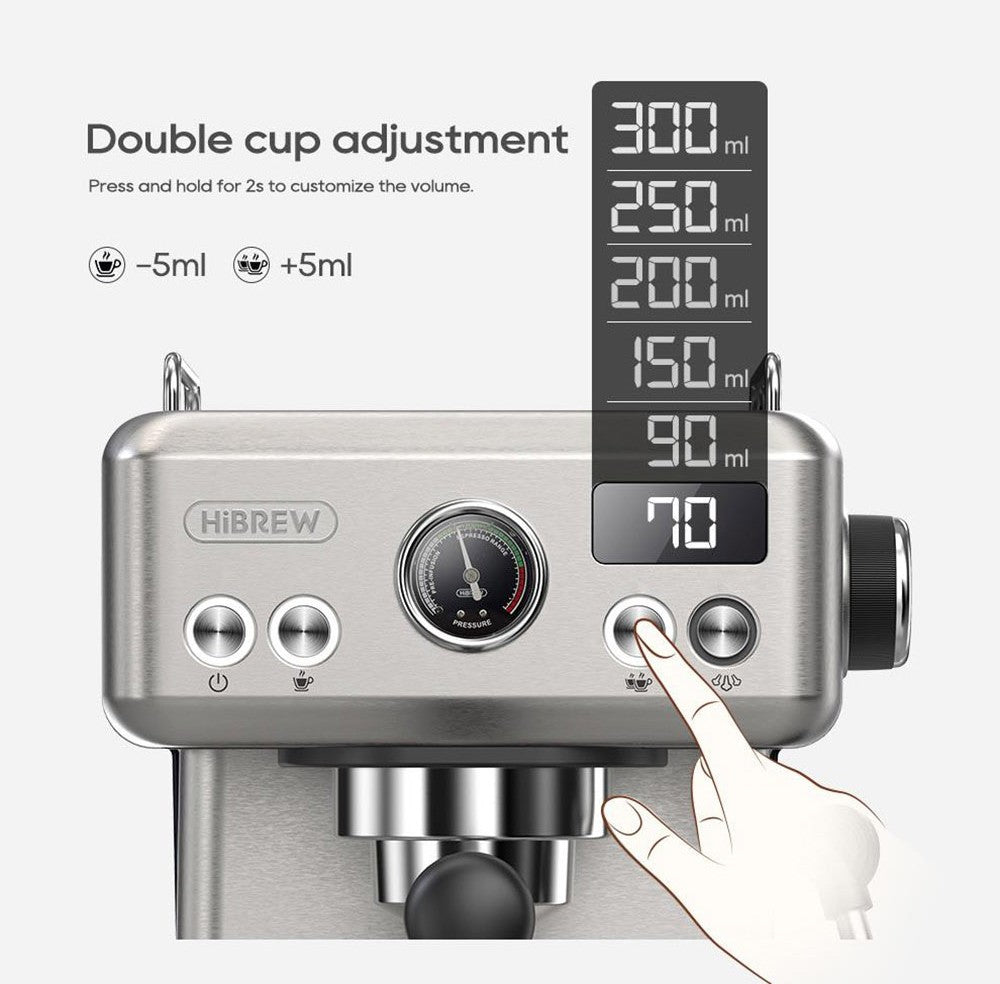 HiBREW H10A Semi-Automatisk Espressomaskine
