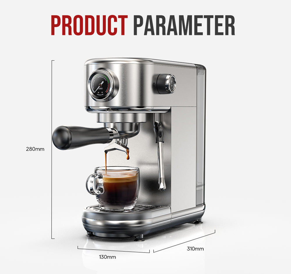 HiBREW H10B Semi-Automatisk Espressomaskine