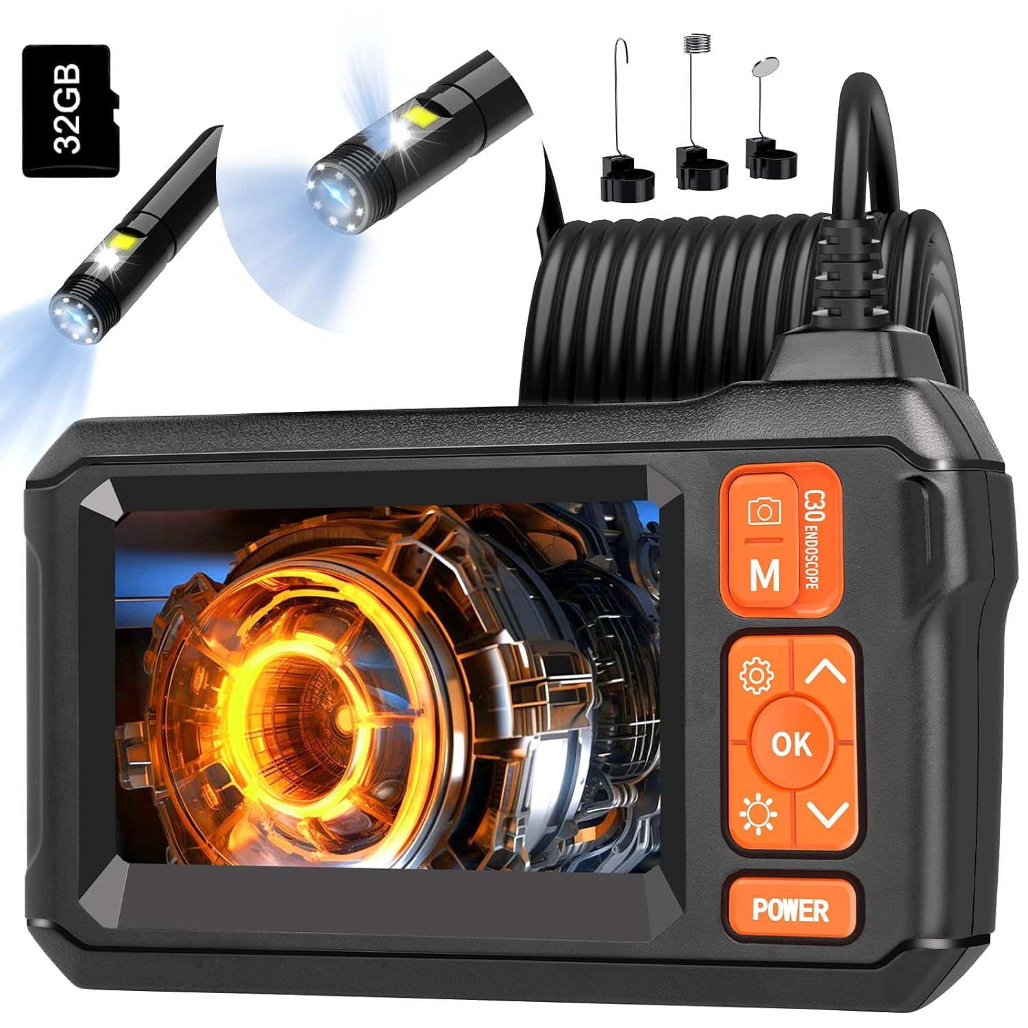Dual Lens 1080 HD Inspektionskamera